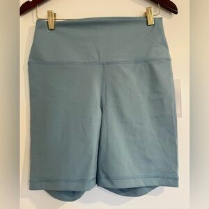 Yogalicious Light Blue High-Waist Bike Shorts